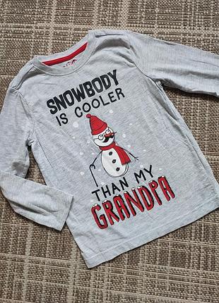 Коттоновый новогодний реглан