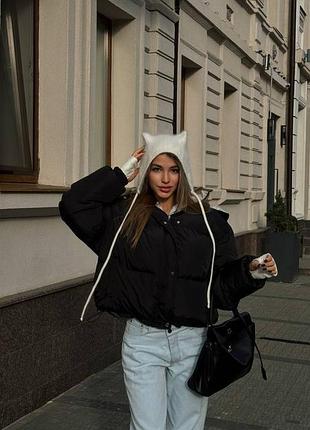 Двусторонняя зимняя куртка | водоотталкивающая | эко-пух | премиум тепло