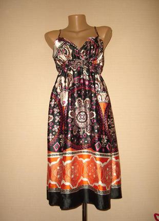 Атласный сарафан debenhams р 14