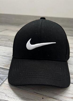 Кепка nike чоловіча котонова чорна бейсболка найк на літо (b)