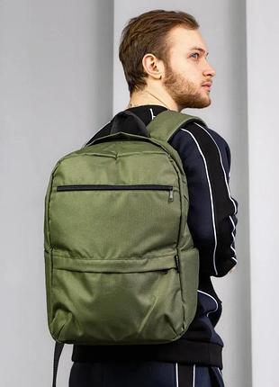 Рюкзак чоловічий жіночий міський amega хакі портфель спортивний (b)