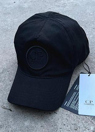 Кепка c.p. company с линзами черная летняя мужская женская бейсболка с.п. компанани спортивная (b)