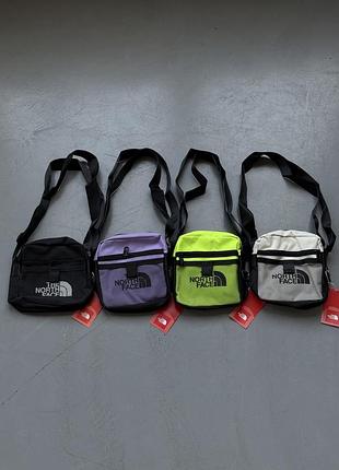 Чоловіча сумка месенджер the north face чорна з сіткою барсетка через плече зе норт фейс (b)