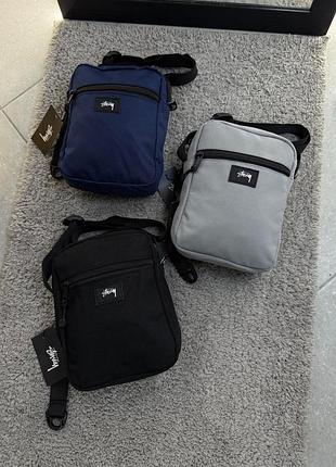 Мессенджер stussy унисекс текстиль сумка через плечо стусси (b)