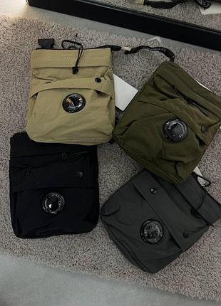 Мессенджер c.p. company из нейлона черный сумка через плече си пи компани (b)