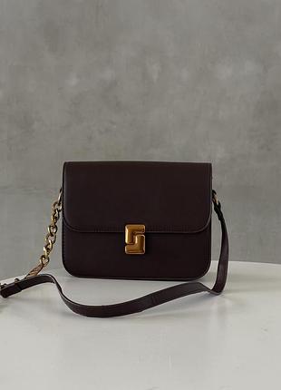 Женская сумка кросс-боди бургунди кожаная (b)