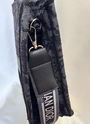 Christian dior монограмна текстильна сумка 8