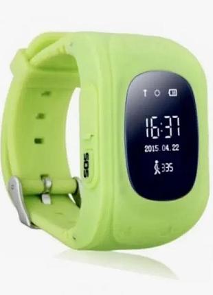Дитячий розумний годинник smart baby watch з gps трекером салатові