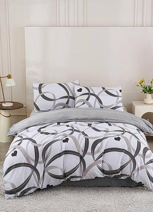 Постільна білизна велюр + фланель євро