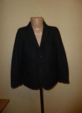 Теплый пиджак, шерстяной пиджак на 6-7 лет от marks&spencer1 фото
