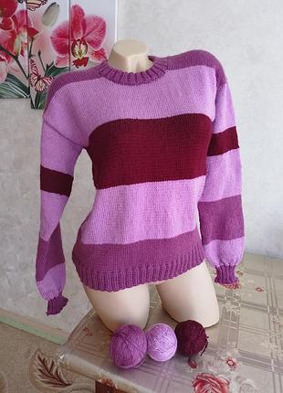 Свитер женский свитшот 44- 46 ручная работа