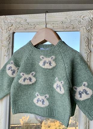 Мякенький та теплий светрик зара на 3-6 міс, 68 см