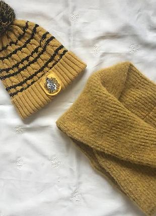Комплект гарри поттер шапка в‘язана (оригінал) та хомут в тон