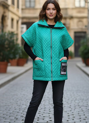 Жилет для прохолодної погоди. стежка "сендвіч". утеплювач 100 сілікон. .  🔺розміри 46-62