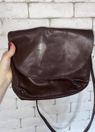 Вінтажна сумка шоколадного кольору