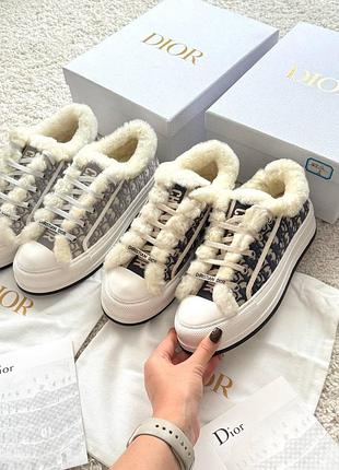Кеди зимові dior