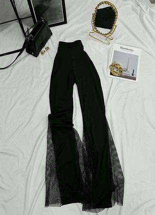 Брюки женские клеш с завышенной талией