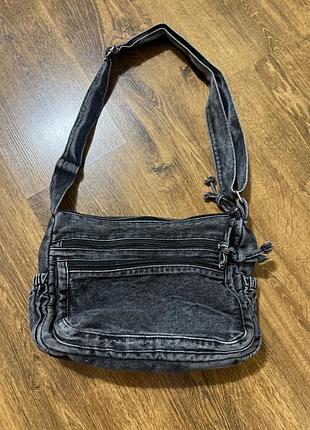 Сумка джинсова жіноча на плече
