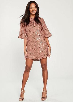 Нова міні сукня river island з паєтками 2
