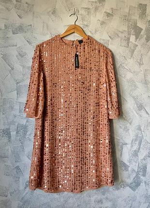Нова міні сукня river island з паєтками 4