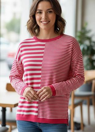 Джемпер женский кофта свитер в полоску m&s s,m