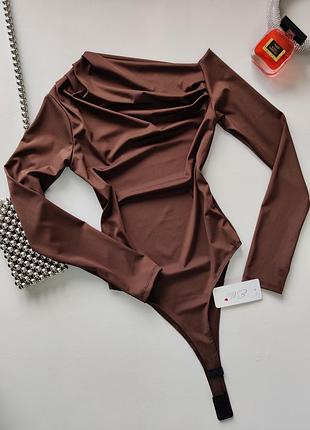 Коричневое шоколадное боди итальялия