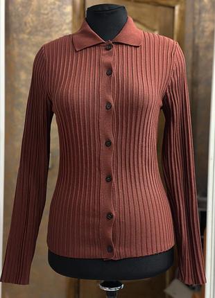 Кардиган жіночий з воротом поло від zara