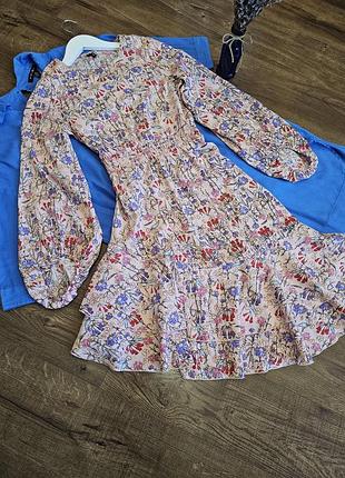 🌿 красивое платье миди в цветочный принт vero moda