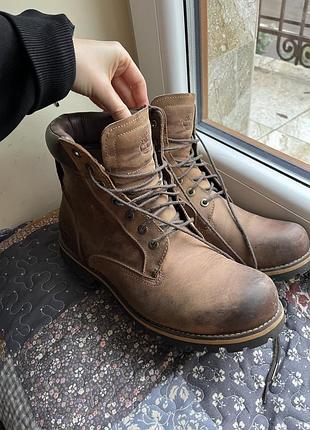 Чоловічі timberland з мембраною, коричневі розмір 44eu, по устілці 28 см