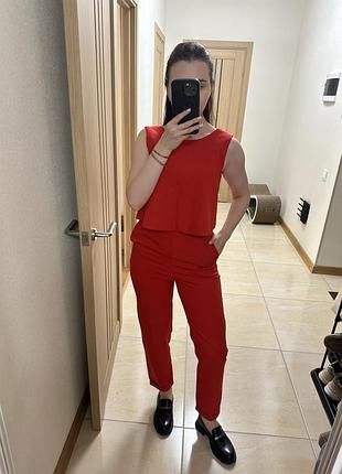 Шикарний червоний комбінезон