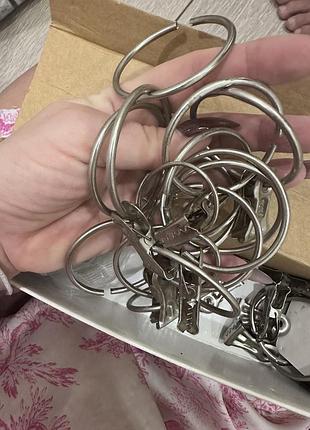 Кільця для штор з зажимами