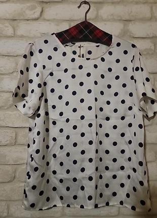 Женственная блуза горох 40 г.