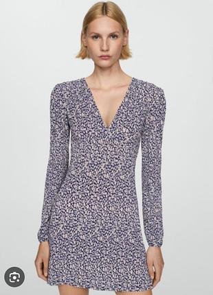 Легкое нежное романтичное платье жатка mango