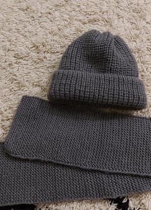 Шапка з шарфом набір