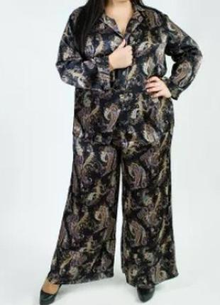 Шелковый костюм в бельевом стиле darkwin 2