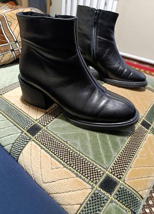 Полуботинки женские из натуральной кожи, размер 39, маломерят