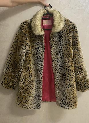 Пальто леопард