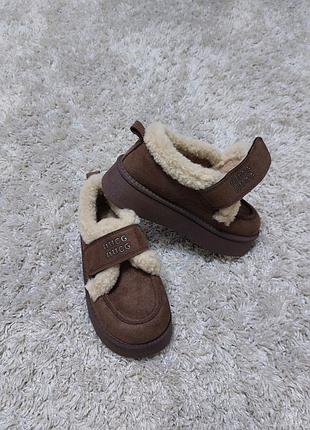 Ботинки с мехом на липучке 36-36,5, хайтопы автоледи, кроссовки замшевые, меховые. фактическая стелька 22,5 см.