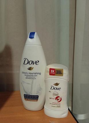 Dove набор гель для душа+дезодорант/антиперспирант