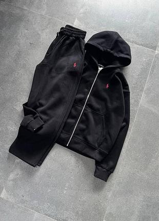 Костюм спортивный утепленный polo ralph lauren ⬛️