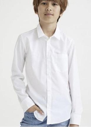 Біла, білосніжна рубашка, сорочка на хлопця 14,15 років