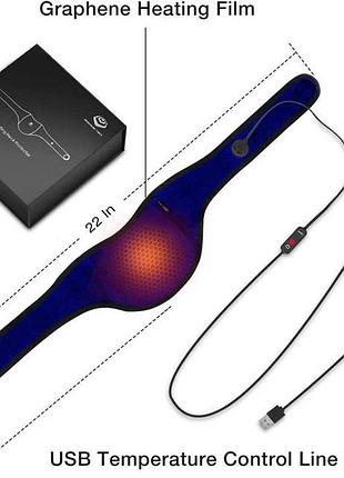 Грілка для шиї graphene times працює від usb 3 режими температури