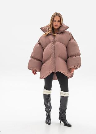 Дутый объемный  пуховик пуфер оверсайз