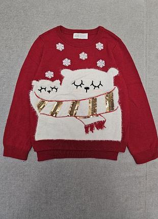 Свитер зимний для девочки