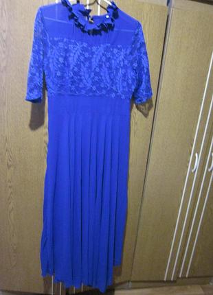 Плаття вечірнє xl з мереживом