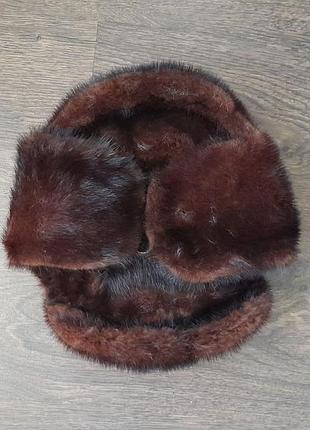 Натуральна норкова шапка