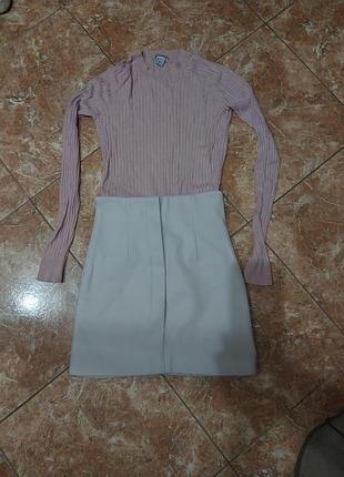 Теплая юбка из пальтовой ткани бренда zrv