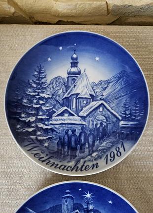 Настінна різдвяна тарілка, баварія, німеччина  1981