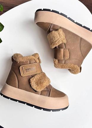 Теплые зимние хайтопы для девочки