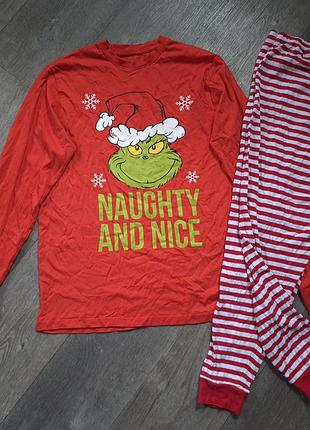 Піжама бавовна у новорічному стилі грінч розмір м